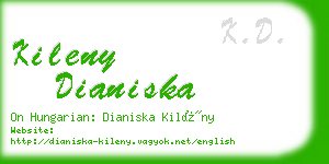kileny dianiska business card